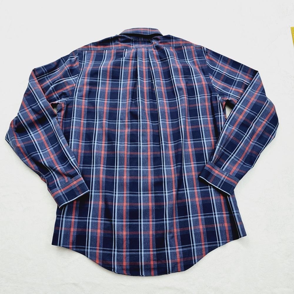 Brooks Brothers 1818 Regent Fit Plaid Mens Large Blue Red Preppy Classic‎ - Picture 3 of 6